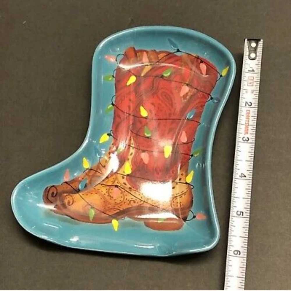 NWT Set of 2 The Pioneer Woman Spoon Rests Christmas Holiday Melamine AK…